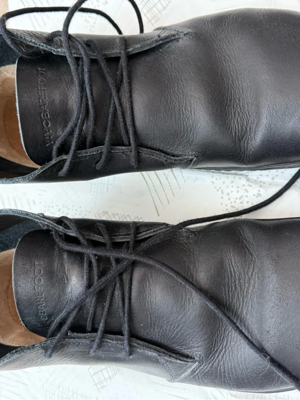 Vivo Barefoot Gobi III Black Leather Chukka Boots - Minimalist Lace-Up - Picture 2 of 5
